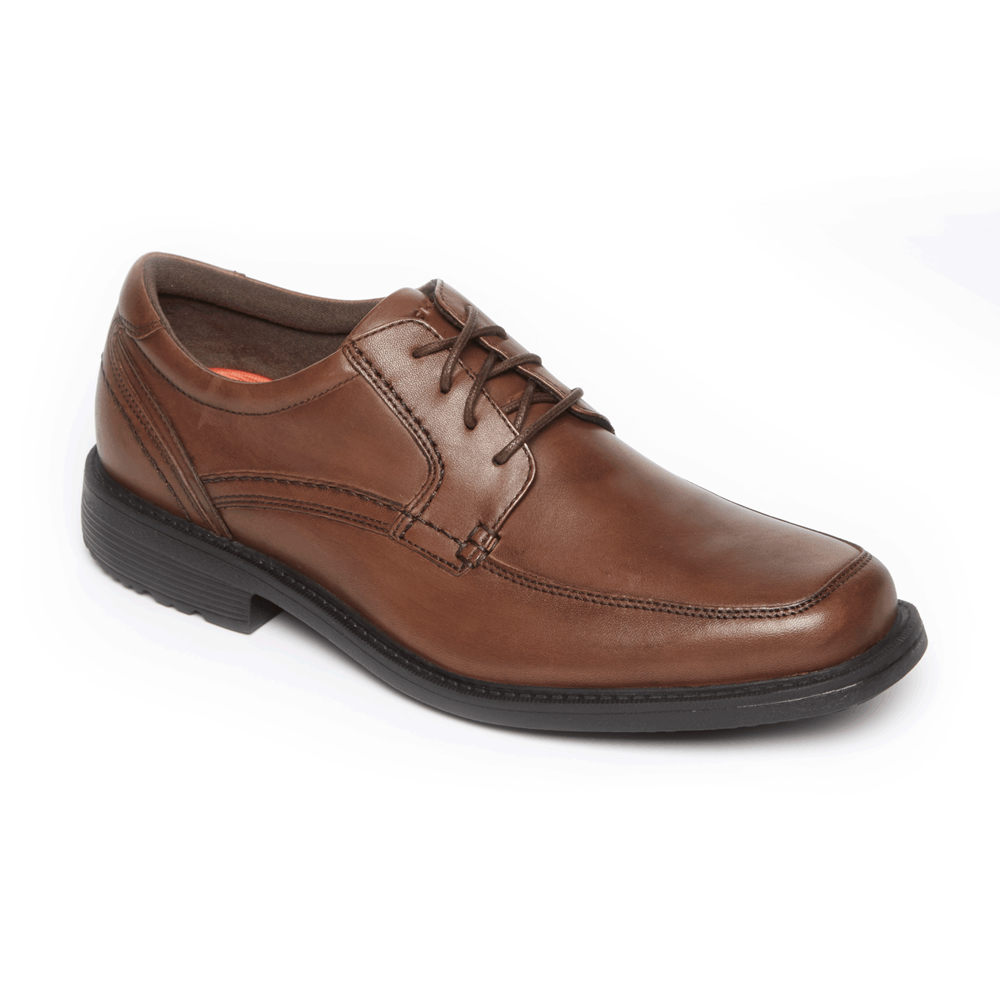 Zapatos Con Cordones Rockport Hombre Mexico - Style Leader 2 Apron Toe Marrom - YCIRD8631